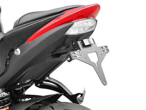 ZIEGER Kennzeichenhalter für Suzuki GSX-S 1000|950 - Robuster Kennzeichenträger, pulverbeschichtet in Schwarz, ideal für Motorrad-Hobbys. Perfekte Passform und einfache Montage hinten.