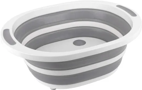 Brunner 3ways Fold-Away Klappbecken, grau/weiß