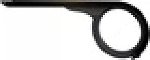Horn Unisex – Erwachsene Catena A09 Kettenschützer, Schwarz, Einheitsgröße - Fahrradschutzbleche, 1-flügelig und aus Aluminium, längenverstellbar für optimalen Schutz und einfache Montage.