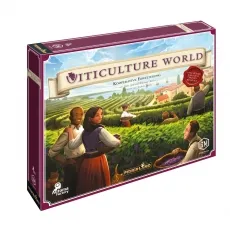 Viticulture World - deutsch - Erweiterung für das Strategiespiel Viticulture, ideal für 1-6 Spieler mit 7 einzigartigen Kontinentdecks für abwechslungsreiche Spielstrategien.