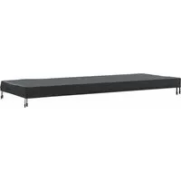 Produktbild vidaXL Tischdecken Uni Schwarz 102 x 202 x 15 cm Stoff 4106126