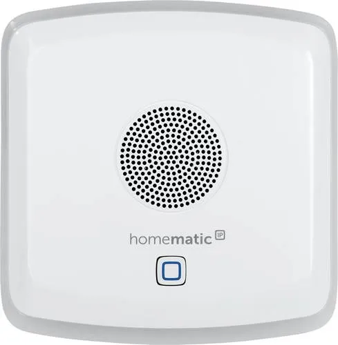 Homematic IP HmIP-MP3P - MP3 Kombisignalgeber - Sonstige, vielseitig einsetzbar mit integriertem Lautsprecher und LED-Leuchtring für akustische und optische Signale. Ideal als Türgong in Kombination mit Homematic IP Klingeltaster.
