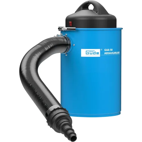 Güde Absauganlage GAA 50 - Effiziente Staubabsaugung für Holzarbeiten - Absauganlage für Holzverarbeitungsmaschinen, inkl. 5-tlg. Adapter-Set. Hochwertige Filterung und flexible Einsatzmöglichkeiten für eine saubere Werkstatt.