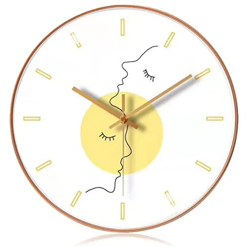 CandyAlley 30cm Modern Quartz Lautlos Wanduhr, Wanduhr Ohne Tickgeräusche, Küchenuhr Wand für Wohnzimmer, Zimmer, Büro