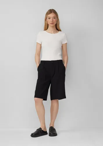 QS Shorts Hose Bermuda aus Viskosemix