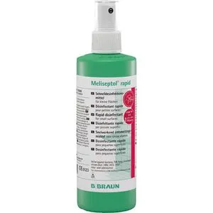 B.Braun Desinfektionsmittel 18564 Meliseptol rapid, Flächen-Schnelldesinfektion, Pumpspray, 250ml