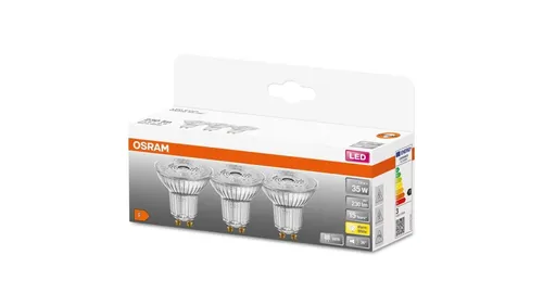 3x Żarówka LED GU10 2,6W = 35W 230lm 2700K Ciepła 36 OSRAM STAR