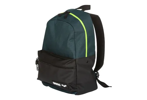ARENA Erwachsene Rucksack Sport Schule 30L TEAM, Grey Melange - Klassische Sporttaschen mit 30L Volumen, ideal für Sport, Schule und Freizeit. Stylischer Rucksack mit Laptopfach und separater Tasche für nasse Kleidung.