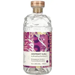 Brewdog ABSTRAKT MADAGASCAN VANILLA X TOASTED MARSHMALLOW Vodka 0,7l 38% Vol. - Wodka mit einzigartiger Aromatik von Madagaskar-Vanille und geröstetem Marshmallow, perfekt für Cocktails oder puren Genuss.