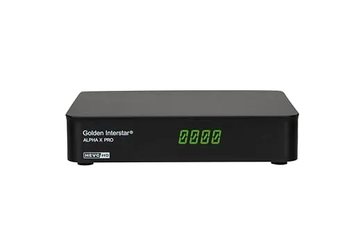 Sat-Receiver Golden Interstar Alpha X PRO DVB-S2 Full HD H.265 HEVC IPTV OTT Mediaplayer Receiver