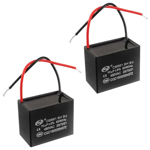 SIGANDG CBB61 10uF 450V AC 50/60 Hz Klimaanlage Lüfter Motor Laufkondensator (2er Pack)