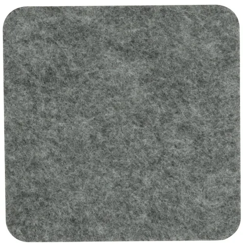 BIASTO Getränkeuntersetzer Eckiger Filz-Untersetzer, quadratisch 20x20cm, Mittelgrau meliert, Zubehör für Gläser, Vasen, Tassen, Teller, Tische, Gläser, Weingläser, Cocktails, Flaschen, Schalen, Tischdeko