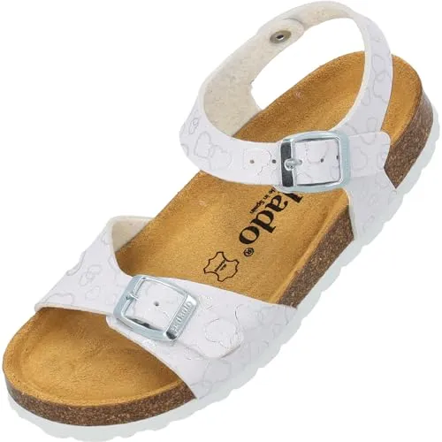 Palado Sandaletten Mädchen Kids Tarviso G Love - Sandalen für Mädchen, coole und bequeme Hausschuhe mit hochwertigem Veloursleder und rutschfester EVA-Sohle – ideal für Schule und Freizeit.