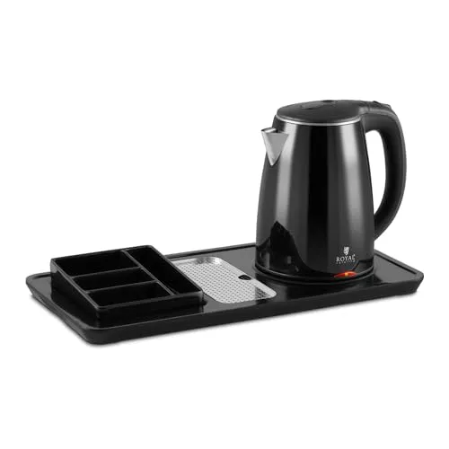 Royal Catering Wasserkocher mit Teestation 1,2 L