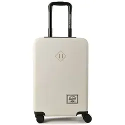 Herschel Heritage Hardshell - 55 cm Kabinentrolley (Moonbeam) - Robuster Kabinentrolley mit 42 l Volumen für Kurz- und Geschäftsreisen. Aus 70 % recyceltem Polycarbonat, ausgestattet mit TSA-Schloss und 360°-Rollen für mühelosen Transport.