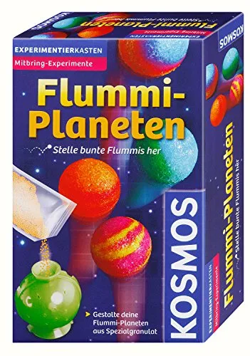KOSMOS Flummi-Planeten, bunte Flummis selbst herstellen, coole Farbmuster selber mixen, Experimentierset, Experimentierkasten, Mitbringexperiment