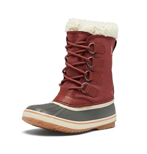 Sorel Damen Stiefel Winter Carnival WP 2084921 Rot - Stiefel für kalte Tage, wasserdicht mit warm gefüttertem Innenstiefel und robuster Gummisohle für optimalen Halt. Ideal für Freizeit und winterliche Abenteuer.