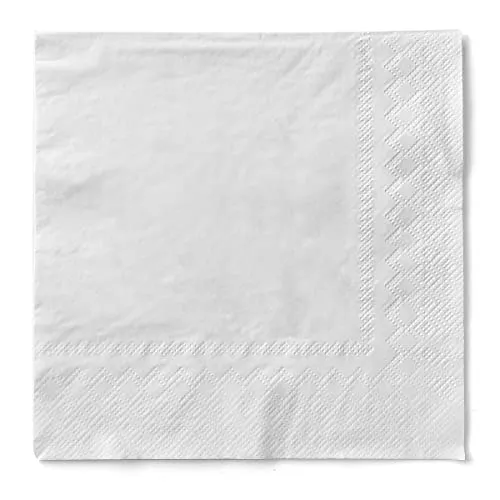 Sovie HOME Serviette in Weiß aus 3-lagigem Tissue, 40 x 40cm, 1/4 Falz, 20 Stück, elegante Papierservietten für festliche Anlässe, weich und saugfähig
