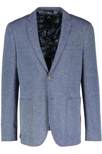 LERROS Jerseyblazer mit Muster im Innenfutter - Business- & Abendmode für Herren: Der stilvolle Jerseyblazer in Classic Navy bietet modische Akzente mit hochwertigem Innenfutter und schmalem Reversekragen, ideal für jeden Anlass.