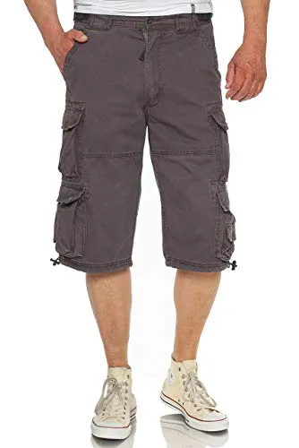 Jet Lag Herren Cargo Shorts Modell 007 B - Urban Chic, 3XL - Wanderhosen mit bequemem Schnitt, großen Taschen und verstellbarem Bund für optimalen Komfort und Stauraum. Ideal für Outdoor-Aktivitäten und Reisen.