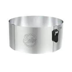 Sallys Tortenring aus Edelstahl, 10 cm hoch von Sallys