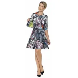 Zombie Anzug, Mehrfarbig, mit Kleid und Jacke M