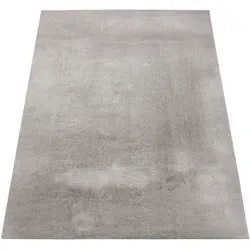 Paco Home Kurzflorteppich Grau, 160x220 cm - Teppiche & Böden, strapazierfähig und für Fußbodenheizung geeignet – verwandelt jeden Raum in eine kuschelige Wohlfühl-Oase mit seidigem Laufgefühl und pflegeleichtem Design.
