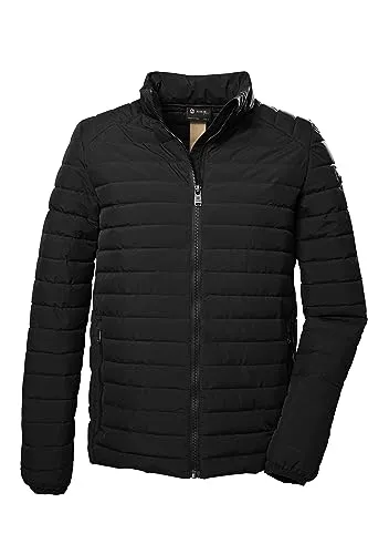 G.I.G.A. DX Herren Funktionsjacke in Daunenoptik - Outdoorjacke in schwarz, wasserabweisend und winddicht mit einer Wassersäule von 8.000 mm, ideal für aktive Männer und umweltfreundlich dank PFC-freier Herstellung.
