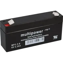 Produktbild MULTIPOWER Bleiakku MP3.3-6 - 6V 3,3Ah