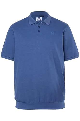 Men Plus Herren Übergrößen Poloshirt Bauchfit atlantikblau 7XL