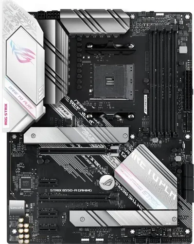 ASUS ROG STRIX B550-A GAMING Mainboard - AMD AM4, PCIe 4.0, Dual M.2, beeindruckende Aura Sync RGB-Beleuchtung für ultimatives Gaming-Erlebnis