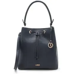 L.Credi Ebony Beuteltasche 28 cm in Blau in blau von L.Credi