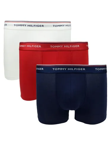 Tommy Hilfiger Herren Unterwäsche Boxershort 3er Pack Trunk Gr. L Bunt