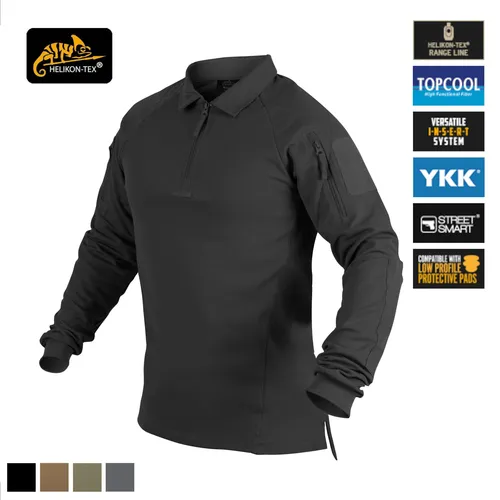 Helikon-Tex Range Poloshirt – in mehreren Varianten erhältlich, Größe:XXL, Farbe:Schwarz
