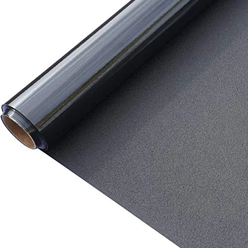 WAENLIR Statische Verdunklungsfolie f¨¹r Fenster, Verdunkelungsraum, lichtblockierende Sichtschutz, Glasfolie, schwarz, 90 x 200 cm