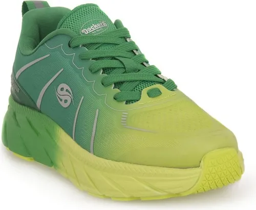 Dockers by Gerli Damen Low-Top Sneaker - Bequeme Freizeitschuhe in Grün/Gelb - Damen-Sneaker mit schnürbarem Design und angenehmem Textil-Obermaterial, ideal für Freizeit und Alltag.