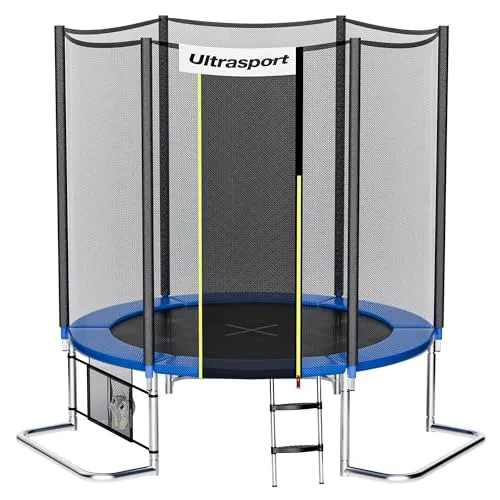 Ultrasport Gartentrampolin Jumper 251 cm mit Sicherheitsnetz