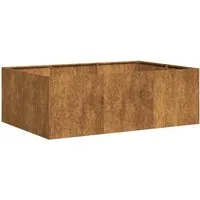 vidaXL Pflanzkübel Rostig 120x80x40 cm