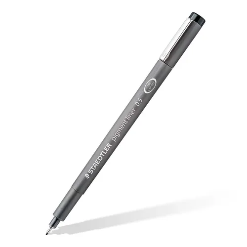 Staedtler Pigment Liner 308 - 0,6 mm 308-06, schwarz, dokumentenecht