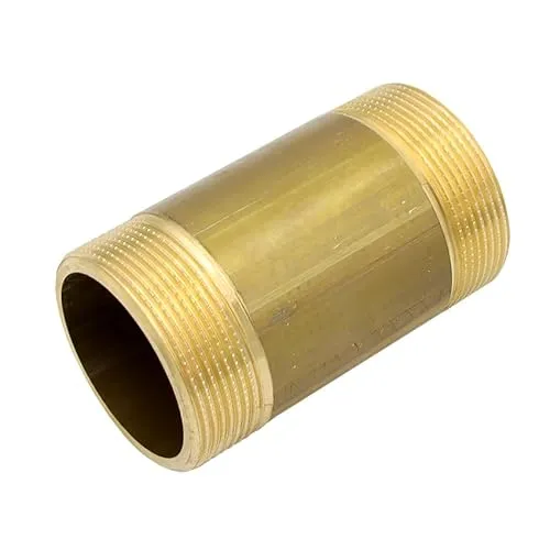 Stabilo-Sanitaer Messing Rohrdoppelnippel 2 Zoll x 100 mm DN50 Rohrnippel Langnippel Gewindefitting Fitting