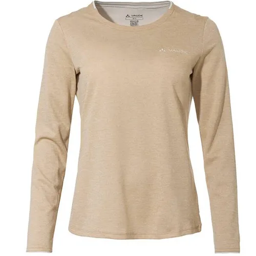 VAUDE Damen Shirt Wo Essential LS T-Shirt - Langarmshirt für Damen, pflegeleicht und schnelltrocknend, ideal für sommerliche Aktivitäten. Umweltfreundlich und nachhaltig dank VAUDE Green Shape-Label.