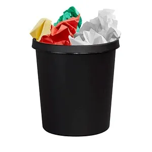 helit Papierkorb 18 L Schwarz von helit