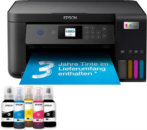 EPSON EcoTank ET-2851 - Tintentank Multifunktionsdrucker WLAN, 3 Jahre Tinte inklusive und bis zu 90% Tintenkosten sparen
