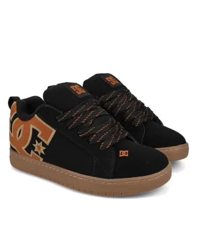DC Shoes Court Graffik Sneaker grau 43 EU - Stylische Sneaker in Größe 43, aus hochwertigem Leder gefertigt, ideal für modebewusste Träger und perfekt für den Alltag.