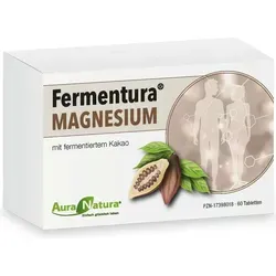 Aura Natura® Fermentura Magnesium 3-fach Komplex Tabletten - Magnesiumpräparate mit 375 mg bioverfügbarem Magnesiumcitrat, -oxid und -carbonat pro Tagesdosis. Vegan und glutenfrei, ideal zur Unterstützung von Energie und Muskelfunktion für aktive Menschen.