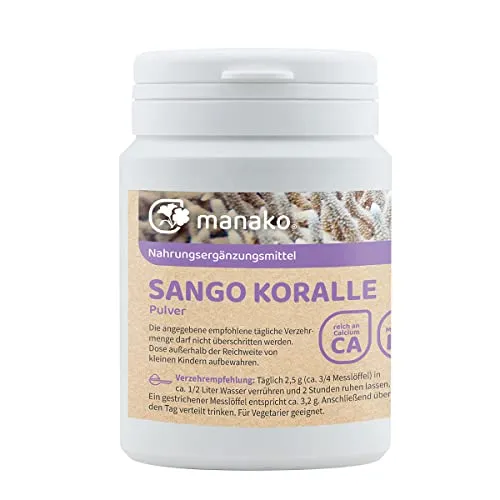 manako Sango Koralle Korallenkalzium Pulver, 100 g Dose (1 x 0,1 kg / 124,30 € / kg)