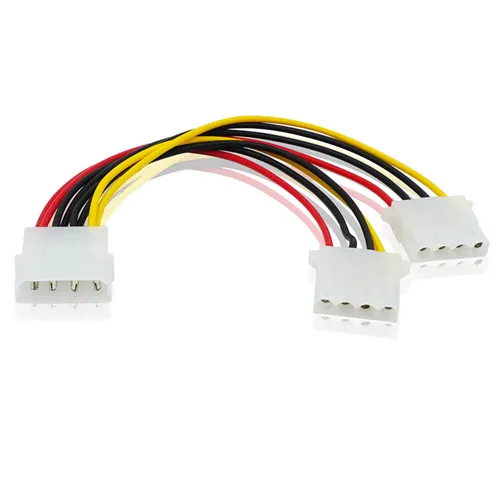 K15 SATA Kabel IDE Stromkabel 2x 4pin Molex Buchse an 4pin Molex Stecker PC