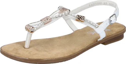 Rieker Damen Sandalen 64271 - Wanderschuhe mit flacher Sohle, ideal für komfortable Sommerausflüge und Freizeitaktivitäten.