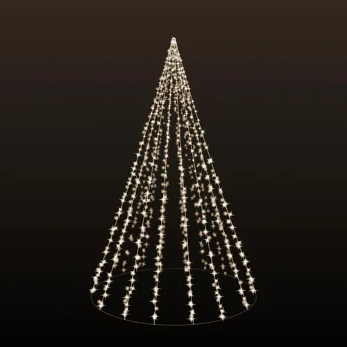 LILENO HOME Lichterkette Weihnachtsbaum/Fahnenmast LED für außen u. innen