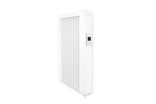 Bad Elektroheizung 650W - Smart Flächenspeicherheizung - Heizgerät für Wandmontage mit digitalem Thermostat und App-Steuerung. Ideal für kleine Räume bis 10 m², spritzwassergeschützt und kompatibel mit Amazon Alexa und Google Home.